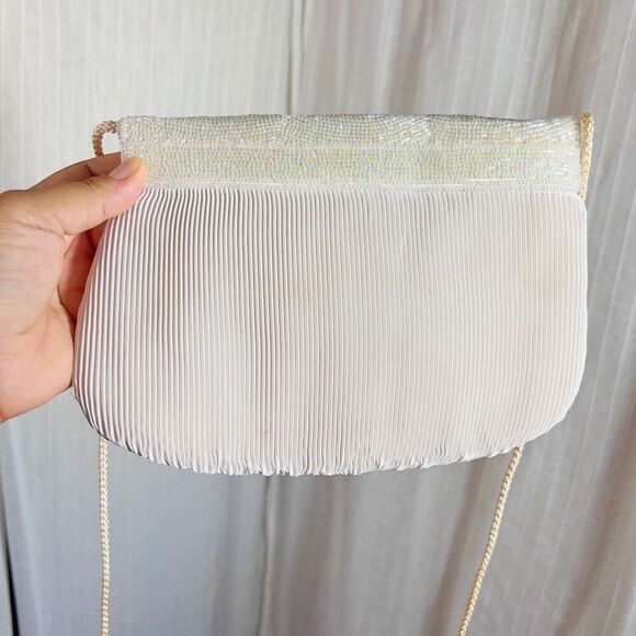 Carolyne Barton Night | Women’s | Bags | One Size | Vintage Evening White Beaded - Picture 2 of 4